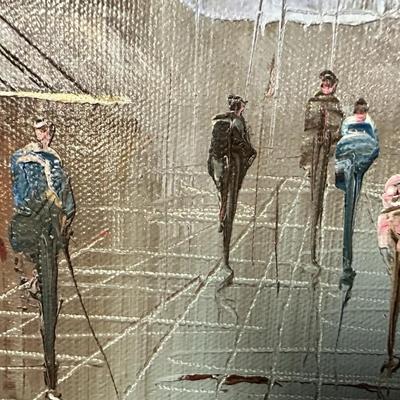 Sale Photo Thumbnail #197: Description: Vintage Jenner Signed Original City Street Scene Framed Oil Painting

Condition Notes: In great condition. Please see all photos.

Measurements: See photos for measurements. Approximately 17"x13"