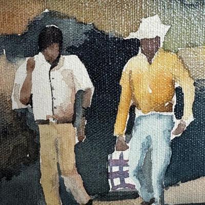 Sale Photo Thumbnail #227: Vintage Mexican Artist Juan Ramirez Signed Street Scene Painting 1973

Approximate Size: 16" x 1" x 12"