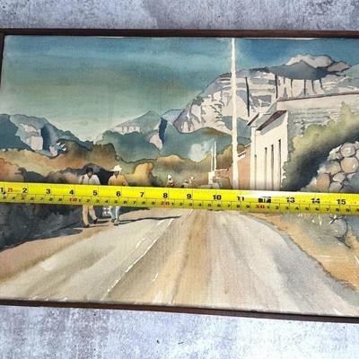 Sale Photo Thumbnail #232: Vintage Mexican Artist Juan Ramirez Signed Street Scene Painting 1973

Approximate Size: 16" x 1" x 12"