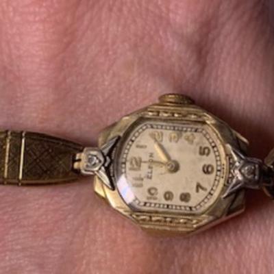 Woman's Elgin 2 Dimond Watch
