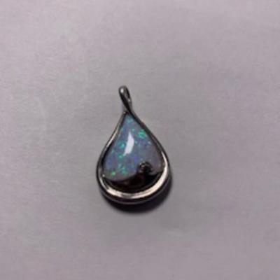 925 Silver Opal w/Dimond Charm