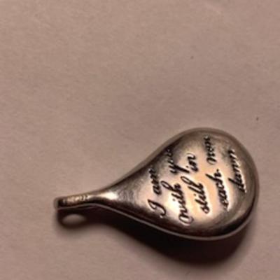 925 Silver Opal w/Dimond Charm