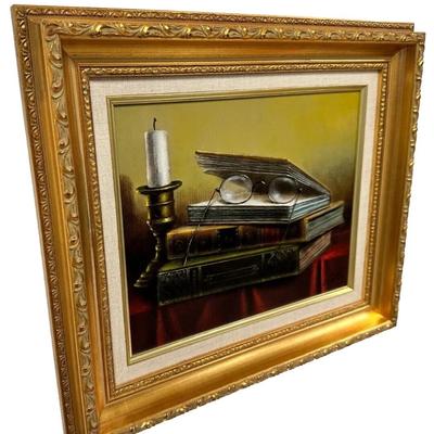 Sale Photo Thumbnail #278: Description:  Georges Coulon (French 1914-1990) Small Framed Still Life Oil On Canvas Painting

Condition Notes: In great condition. Please see all photos.

Measurements: Approximately 14.5" x 2" x 12".