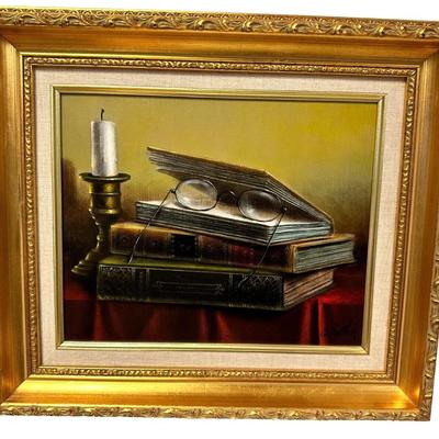 Sale Photo Thumbnail #272: Description:  Georges Coulon (French 1914-1990) Small Framed Still Life Oil On Canvas Painting

Condition Notes: In great condition. Please see all photos.

Measurements: Approximately 14.5" x 2" x 12".