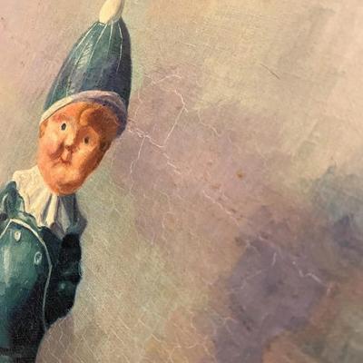 Sale Photo Thumbnail #309: Still-Life Oil Painting depicting antique toys. 

Painting is in good condition with some minor marks and crackling of the paint. The frame is in used condition. Please see all photos.

Approximate measurements: 26"x21"