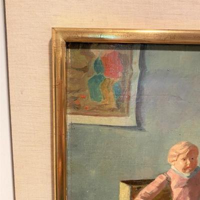 Sale Photo Thumbnail #307: Still-Life Oil Painting depicting antique toys. 

Painting is in good condition with some minor marks and crackling of the paint. The frame is in used condition. Please see all photos.

Approximate measurements: 26"x21"