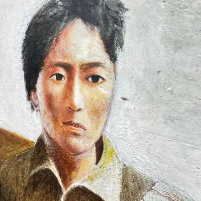 Sale Photo Thumbnail #312: 1997 Tibetan Family Scene Artist Signed Oil Painting

Framed Size: 51.5" x 38 "x 4"