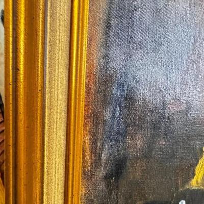 Sale Photo Thumbnail #341: Original Oil Painting Fruit Table Still Life Signed by Danish Artist Theodorus Van Oorschot.
Approximate Size: 39" x 32"