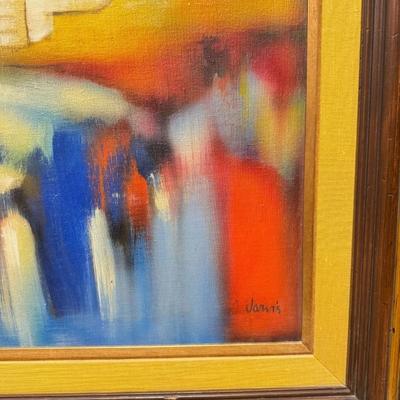 Sale Photo Thumbnail #348: Large Jarvis (Antwerp Belgium) Signed Cityscape Oil Painting

Approximate Size: 49" x 49"