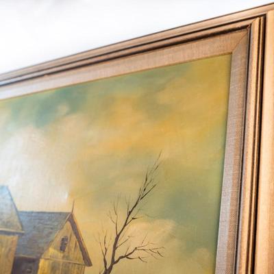 Sale Photo Thumbnail #111: An original oil on canvas signed by the artist T. Bailey.