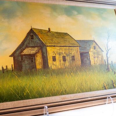 Sale Photo Thumbnail #110: An original oil on canvas signed by the artist T. Bailey.