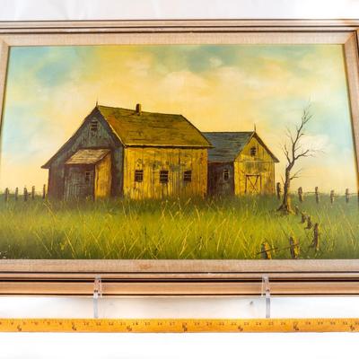 Sale Photo Thumbnail #108: An original oil on canvas signed by the artist T. Bailey.