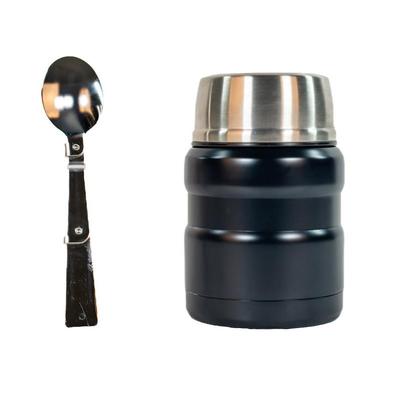 Sale Photo Thumbnail #399: It features Thermos vacuum technology, which virtually eliminates temperature change within the container. The jar keeps contents hot for up to 9 hours and cold up to 14 hours. this model comes with a folding stainless steel spoon that stores in lid.