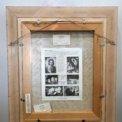 Sale Photo Thumbnail #42: Original vintage oil on canvas, "Colorado River" by Grand Junction, CO artist, Ruth G. Moss (1916-2011) is exceptionally beautiful. It truly warrants appreciation. Ruth started with sculpting and works with clay in high school and pursued her education At