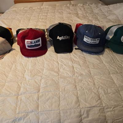 Fifty Baseball / Trucker style hats caps - agriculture Advertisement Farming Local companies and more