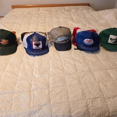 Fifty Baseball / Trucker style hats caps - agriculture Advertisement Farming Local companies and more