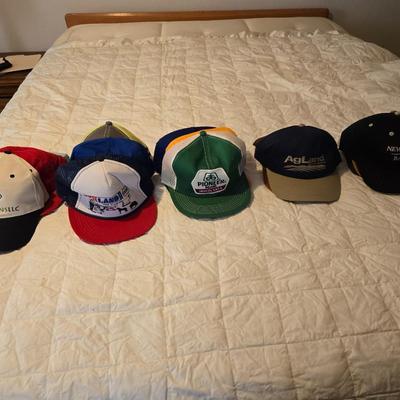 Fifty Baseball / Trucker style hats caps - agriculture Advertisement Farming Local companies and more
