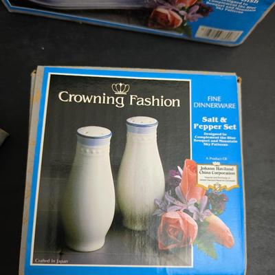 Johann Haviland Crowning Fashion Mountain Sky Brand new serving set - Serving platters, Butter dish - creamer - salt & pepper and more