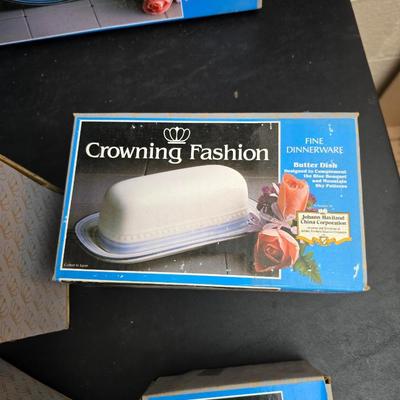 Johann Haviland Crowning Fashion Mountain Sky Brand new serving set - Serving platters, Butter dish - creamer - salt & pepper and more