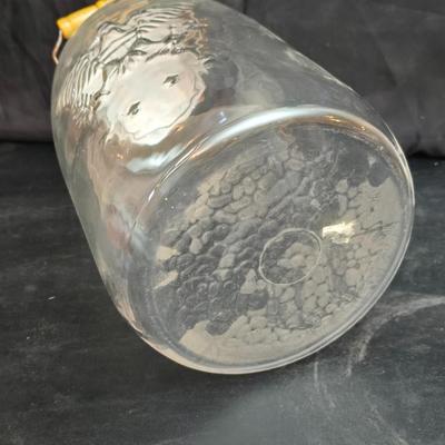 Vintage 5-gallon Mason's Patent Nov 30th 1858 "Star and Eagle" glass pickle jar.