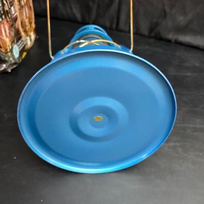blue Dietz #8 Air Pilot oil burning lantern in original box with new wick