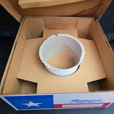 Black felt American Hat Company cowboy hat with a braided hatband with white tassels, with its original box. Size 7 1/4 comes with a hat...