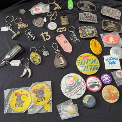 Sale Photo Thumbnail #20: Belt Buckles, Keychains, Buttons or Pins