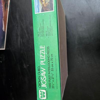 Three brand new never opened puzzles - sealed boxes - Jigsaw puzzles