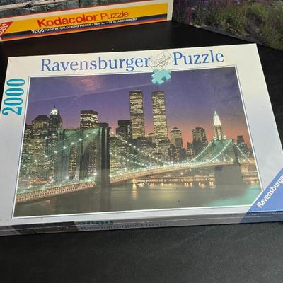 Three unopened - sealed Jigsaw Puzzles = Ravensburger - Kodak Color - Encore