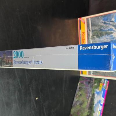 Three unopened - sealed Jigsaw Puzzles = Ravensburger - Kodak Color - Encore