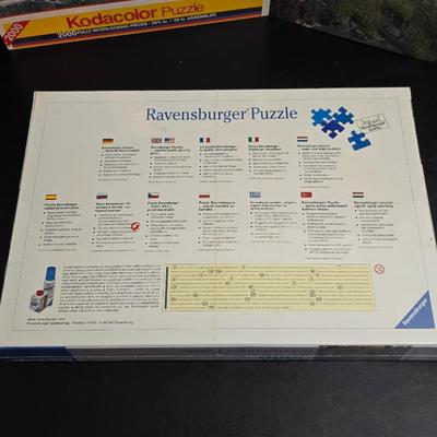 Three unopened - sealed Jigsaw Puzzles = Ravensburger - Kodak Color - Encore