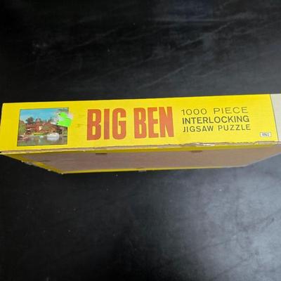 Six Milton Bradley vintage Big Ben Jigsaw puzzle lot