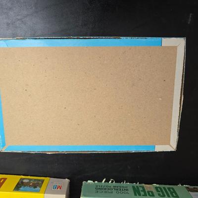 Six Milton Bradley vintage Big Ben Jigsaw puzzle lot