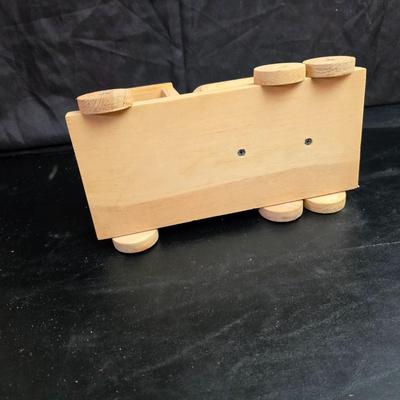 Vintage toys for 4+ age group = Handcrafted wood truck - 2 sesame street puzzles and a Tyco Magic fax machine / Magic Copier