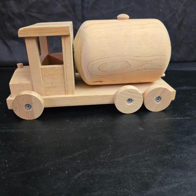 Vintage toys for 4+ age group = Handcrafted wood truck - 2 sesame street puzzles and a Tyco Magic fax machine / Magic Copier