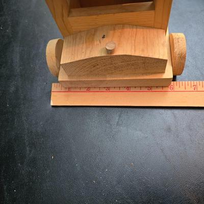 Vintage toys for 4+ age group = Handcrafted wood truck - 2 sesame street puzzles and a Tyco Magic fax machine / Magic Copier