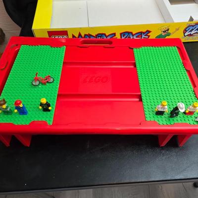 Vintage 80's LEGO set with table and LEGO Blocks - LEGO System 6453 Com-Link Cruiser - LEGO System 5925 Pontoon Plane & MORE!!