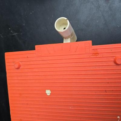 vintage Hot Wheels Super-Charger Race Set with vintage 1968 Mattel Hot Wheels Super-Charger restaurant/garage buildings.