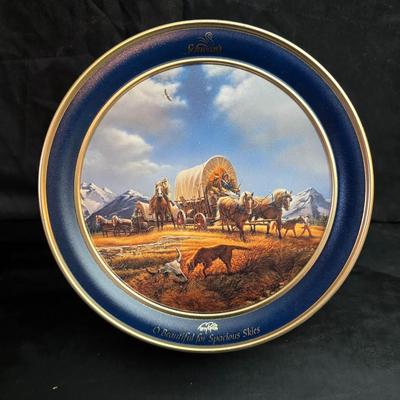 Vintage Craft Master Wagons of the "Old West" Covered Wagon model kit with covered wagon scene Schwan's 2001 "O...