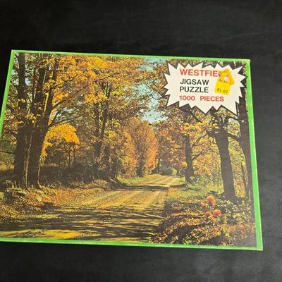 8 vintage puzzles - Westfield - Milton Bradley - Springbrook - Hoyle - Watkins Strathmore - and others