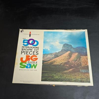 8 vintage puzzles - Westfield - Milton Bradley - Springbrook - Hoyle - Watkins Strathmore - and others