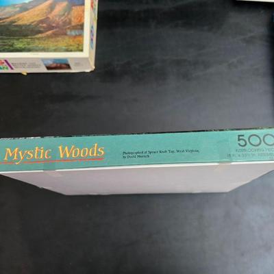 8 vintage puzzles - Westfield - Milton Bradley - Springbrook - Hoyle - Watkins Strathmore - and others