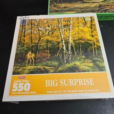 8 vintage puzzles - Westfield - Milton Bradley - Springbrook - Hoyle - Watkins Strathmore - and others