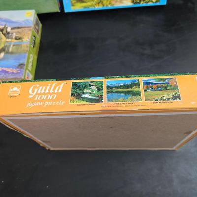 8 vintage puzzles - Encore - Kodak Color - Milton Bradley - York - and others !