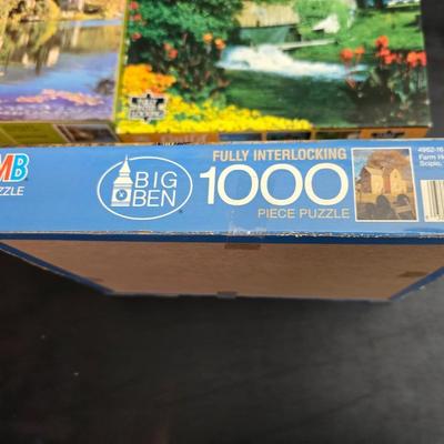 8 vintage puzzles - Encore - Kodak Color - Milton Bradley - York - and others !