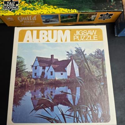 8 vintage puzzles - Encore - Kodak Color - Milton Bradley - York - and others !