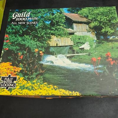 8 vintage puzzles - Encore - Kodak Color - Milton Bradley - York - and others !