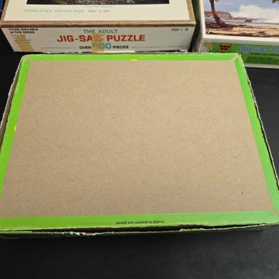 9 vintage puzzles - Guild - Milton Bradley -Parker Brothers - Great American Puzzle factory and others!