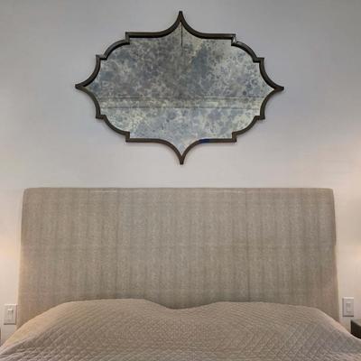 Sale Photo Thumbnail #57: Lovely vintage style mirror with all the right curves to add a touch of charm to any space. It measures 57"L x 42"H. 
You are only bidding on the mirror. Any furniture or other items in pictures are NOT included. Pictures taken with other items present ar