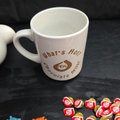 REAL Dairy collectibles -Real Chocolate Milk coffee mug. - Mcoy miniature cow creamer pitcher Northern Colorado Dairyettes" -vintage...